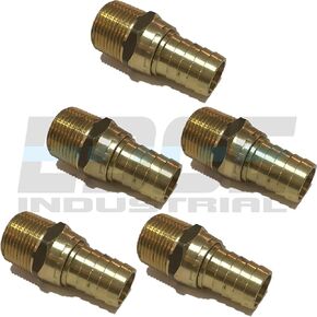 3/4 "معرف الخرطوم إلى 3/4" ذكر NPT MNPT النحاس النحاس الوقود/الهواء/الماء/الزيت/الغاز/WOG (QTY 01)