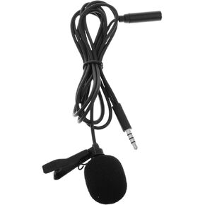 TOYANDONA Mini Mic High Fidelity Audio Noise Reduction Clip-on Lapel Mic for Phone Sports Recording
