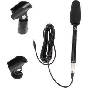 DECHOUS Professional 1 Set Outdoor Interview Recording Mic Mini Microphone for Phone Camera Camcorder DSLR Noise Reduction Wide Compatibility