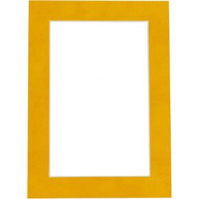 20x28 Mat Bevel Cut for 16x24 Photos - Acid Free Bright Yellow Precut Matboard - For Pictures, Photos, Framing - 4-ply Thickness