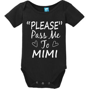 Pass me to Mimi Funny Bodysuit Baby Romper