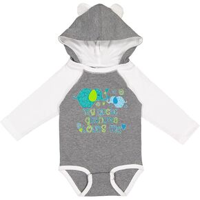 inktastic My Great Grandma Loves Me- Cute Elephants Long Sleeve Creeper