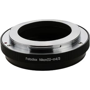 Fotodiox Lens Mount Adapter for Nikon Nikkor S, Contax RF, or Kiev Rangefinder External Bayonet Lenses to Micro Four Thirds (MFT, M4/3) Mount Mirrorless Camera Body