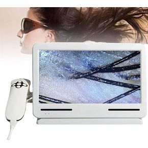 Skin Diagnosis Hair Analyzer, Skin Hair Analyze, Take Pictures and Save, Scalp Hair Follicle Oil and Moisture Magnification Detection, Suitable