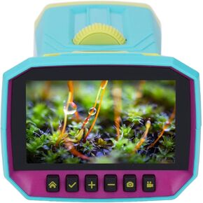 Handheld Digital Microscope 3in IPS Screen 800X Magnification Portable HD Camera for Kids Science Experiment Adults Hobbyists