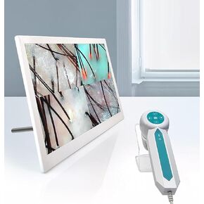 Skin Diagnosis Hair Analyzer, Skin Hair Analyze, 3 Spectra, Save Pictures, HD Detection, Photo and Freeze, Suitable for Home/Beauty Salon/Spa