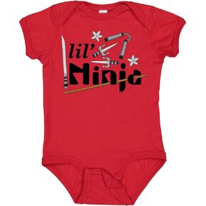 inktastic Lil' Ninja Baby Bodysuit