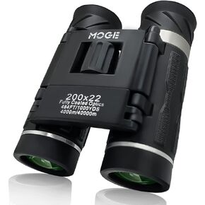 MAXVITAVELA 200x22 High Power Compact Binoculars with Clear Low Light Vision, Large Eyepiece Waterproof Binocular for Adults Kids, Easy Focus Bird Watching, Outdoor, Hunting, Travel, Black