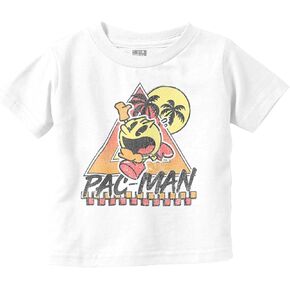 Pacman Arcade Game Tropical Vacation Toddler Baby Graphic T Shirt