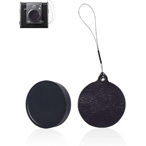 Lens Cap For INSTAX Wide EVO 2-in-1 Instant Film, Premium Aluminum Alloy Lens Cap with Anti-loss rope,Anti-Scrach,Anti-Fingerprint,Lens Protective for INSTAX Wide EVO Accessories-Black