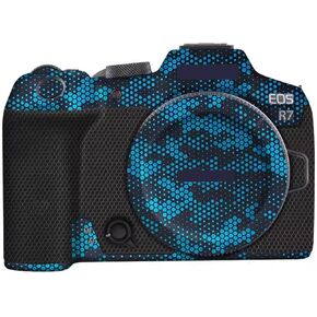 جلد الكاميرا لـ Canon EOS R7 مضاد للخلع فينيل غلاف الرسوم المتحركة ، ملصقات التصوير الفوتوغرافي للتصوير الفوتوغرافي (Mamba Red)