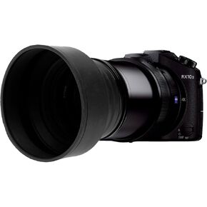بالنسبة إلى Canon PowerShot G7 X Mark II Digital Lens Hood (تصميم مطاطي قابل للطي) (يشمل محول المرشح/الغطاء