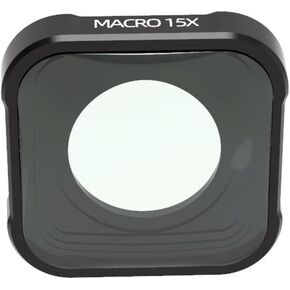 15X Macro Close Up Multi-Layer Coating Camera Lens Filter Black Optical Glass Lens Vlog for Gopro Hero 9 Accessory Part