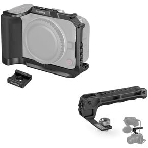 SmallRig R50 V Camera CAGE لـ Canon R50V+TOP مع 3/8 "-16 دبابيس تحديد موقع ARRI لـ CAMERA CAGE