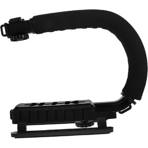 Portable Camera Stabilizer Gimbal for DSLR with Bracket Lightweight Handheld Rig for Video Recording Compatible with Shaped Single Hot Shoe Cameras Durable Grip for Travel and