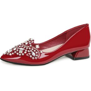 Pumps Shoes Women Rhinestone Pointed Head Pumps Comfortable Soft Memory Foam Insole Pumps Shoes for Women Comfortable Dress Shoes