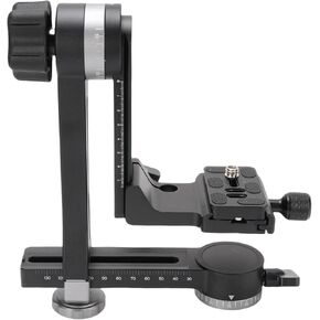 Jiawu 3 Axis Camera Stabilizer, 360° Rotation Horizontal Base, Handheld Gimbal Tripod Head for DSLR Camera with Quick Release Plate, 15kg Load