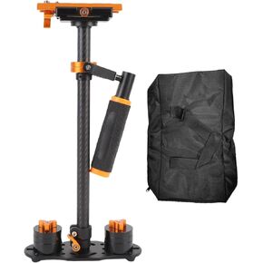 Jectse DSLR Camera Stabilizer Handheld with 3 Axes Handle for Video DV Live Broadcast, Fine Tuning Damping, Rock Solid, Telescopic Center Post Camera Stabilizer