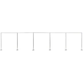 Backdrop Stand Kit, 10x50ft Adjustable Frame with Base, Heavy Duty Stainless Steel, for Weddings, Parties, Events