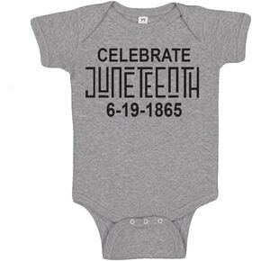 Juneteenth Baby outfit, Short Sleeve Baby Bodysuit Celebrate Juneteenth