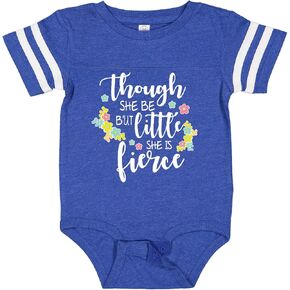 inktastic Though She Be But Little She Is Fierce Shakespeare Baby Bodysuit