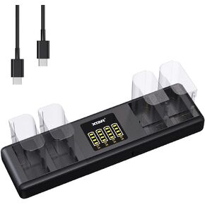 XTAR SN4 Multi Battery Multi Model Camera Battery Charger Nikon EN-EL15 Nikon En-EL15 simultaneously for Four Battery Charging with 3A Maximum Current