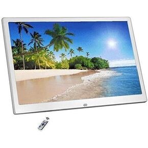 12.1-Inch Digital Photo Frame with 1280x800 IPS Display, Video/Music Playback, Clock, Calendar, Auto On/Off, Wall Mount
