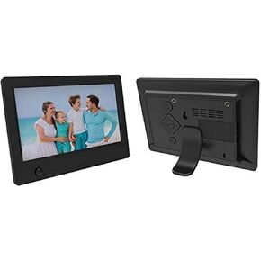 7-Inch HD Digital Photo Frame with Motion Sensor, USB/SD Support, Music & Video Playback, Auto On/Off, Slim Design
