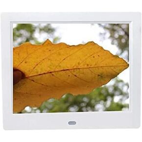 8-Inch Digital Photo Frame with 1024x768 HD Display, Auto-Play, Clock/Calendar, USB/SD Support, MP4/AVI Playback