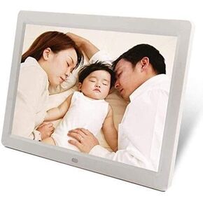 12-Inch Digital Photo Frame HD 1280x800, Auto Loop, Music Video Playback, Calendar Clock, USB/SD, Remote Control