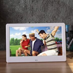10-Inch HD Digital Photo Frame with Motion Sensor, 10GB Free Cloud Storage, HDMI Sync, Music & Video Playback