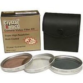 34mm 3-Piece Polarizing/UV/F-DL Filter Kit, MetalRim