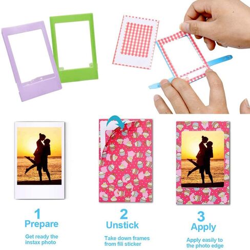Andoer Instant Camera Accessories Kit Bundle Kit Presenting for Fujifilm Instax Mini 12 with camera bag/camera but strap/photo clips/photo frame/stickers/pen and more ، purple in Saudi Arabia