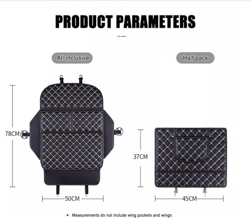 2 Pcs Car Seat Kick Mats Back Seat Protector for Kia Carnival Santa Cruz Niro Hybrid Plug-In Hybrid EV EV6 EV9, Car Leather Kick Mats, Car Seat Back Protection Pad, Anti-Kick Scratch Resistant in Kuwait