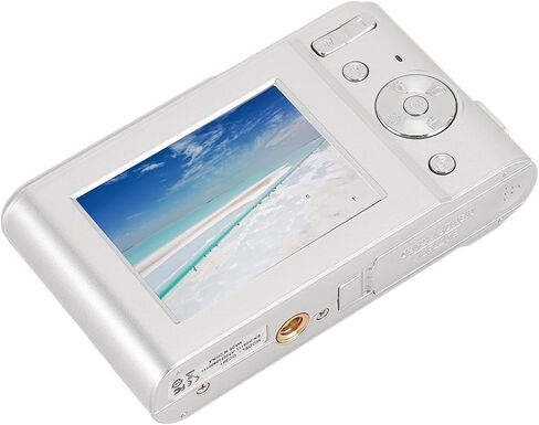 1080P Digital Camera for Kids Adults, 48MP Vlogging Camera with 16X Digital Zoom, Compact Point and Shoot Camera Anti Shake (Silver) in Saudi Arabia