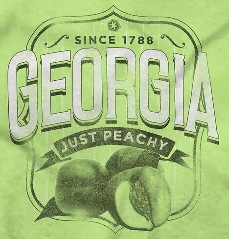 Brisco Brands Georgia Ga Just Peachy Peach State Baby Romper Boys أو Girls in Kuwait