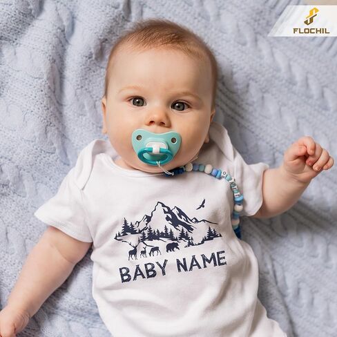 Flochil Custom Baby Onesie ، Onesie الشخصي للمولود الجديد ، والأطفال ، وأفضل هدية للبنين ، وحيدة الولادة in Kuwait
