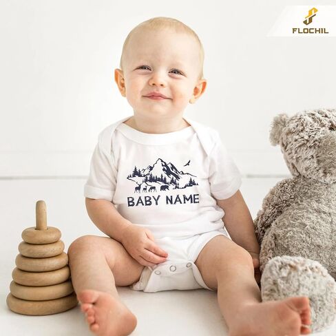 Flochil Custom Baby Onesie ، Onesie الشخصي للمولود الجديد ، والأطفال ، وأفضل هدية للبنين ، وحيدة الولادة in Kuwait