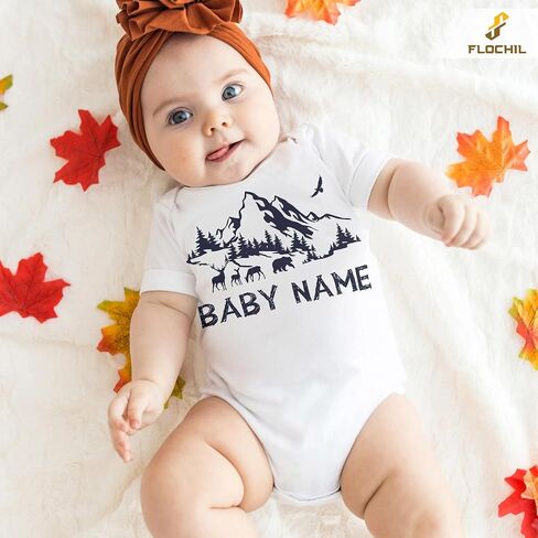 Flochil Custom Baby Onesie ، Onesie الشخصي للمولود الجديد ، والأطفال ، وأفضل هدية للبنين ، وحيدة الولادة in Kuwait