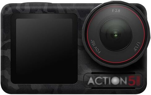 JJC Camera Skin for DJI Osmo Action 5 Pro Protective Skin Sticker Set Carbon Fiber Black Decals Camera Film Decals for Osmo Action 5 Pro Full Wrapped Film Anti-Scratch Protection in Kuwait