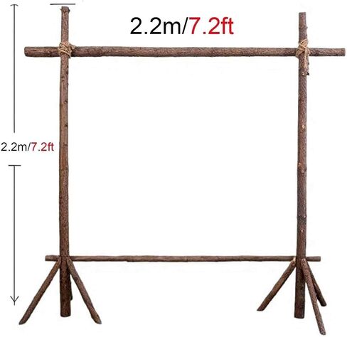 Xuanning Store Square Wedding Arch, Wooden Arch, Outdoor Grass Wedding Arrangement Rack, Wedding Photo Arch Flower Rack(2.2x2.2m) in Saudi Arabia