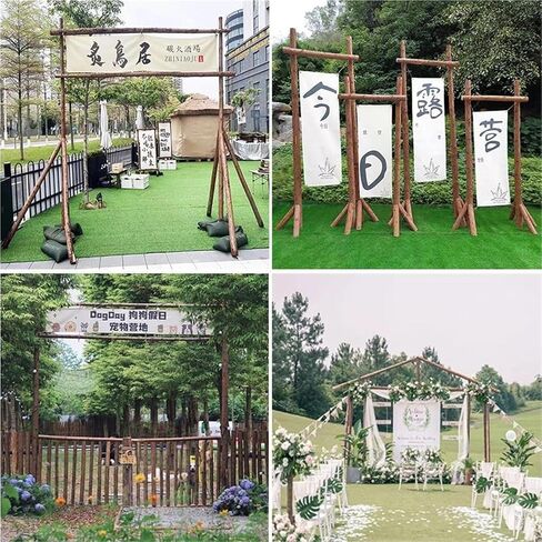 Xuanning Store Square Wedding Arch, Wooden Arch, Outdoor Grass Wedding Arrangement Rack, Wedding Photo Arch Flower Rack(2.2x2.2m) in Saudi Arabia