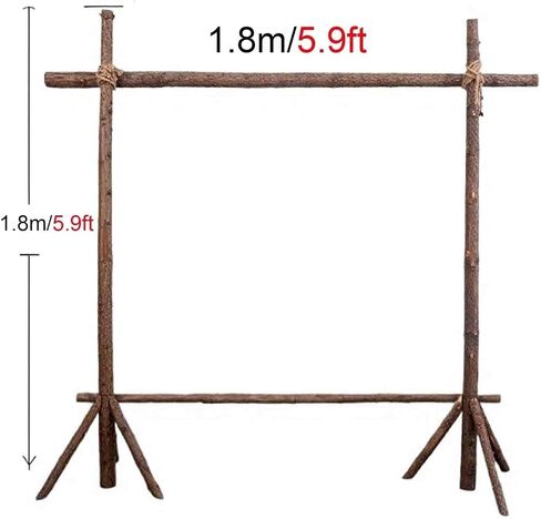 Xuanning Store Square Wedding Arch, Wooden Arch, Outdoor Grass Wedding Arrangement Rack, Wedding Photo Arch Flower Rack(2.2x2.2m) in Saudi Arabia