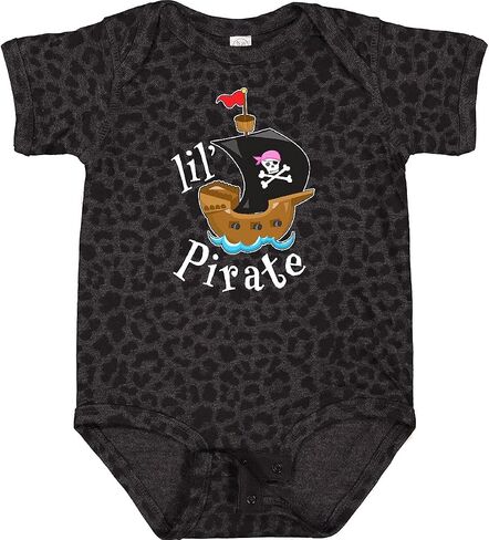 inktastic Lil' Pirate Pirate Ship, Pink Bandana Baby Bodysuit in Saudi Arabia