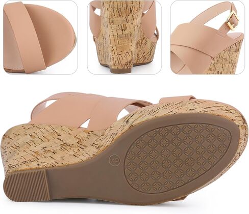 Perphy Open Toe Platform Wedge Sandals للنساء in Kuwait