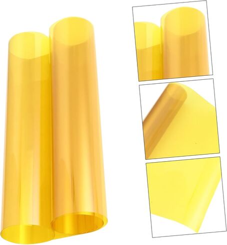 2pcs Yellow Lighting Gels for Camera Yellow Corrector Filter Film for Tint Light Filter in Saudi Arabia