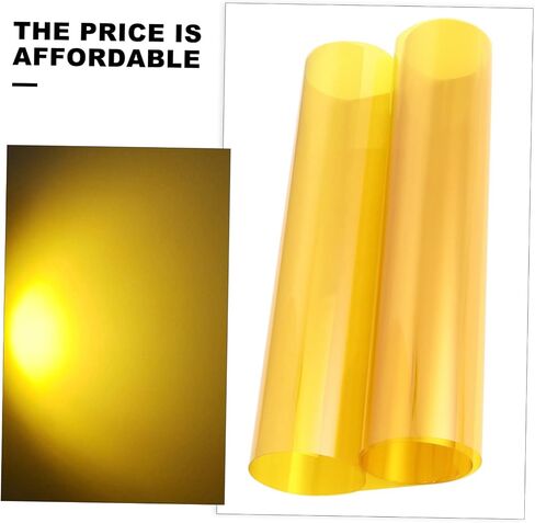 2pcs Yellow Lighting Gels for Camera Yellow Corrector Filter Film for Tint Light Filter in Saudi Arabia
