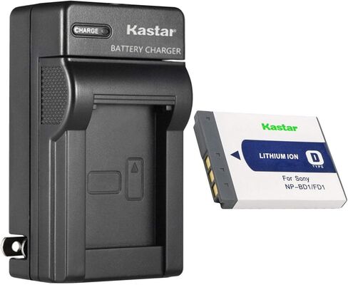 Kastar AC Wall Battery Charger Replacement for Sony NP-BD1 Battery, Sony BC-CSD BC-CS3 Charger, Sony Cyber-Shot DSC-T300, Cyber-Shot DSC-T500, Cyber-Shot DSC-T700, Cyber-Shot DSC-T900 Cameras in Kuwait