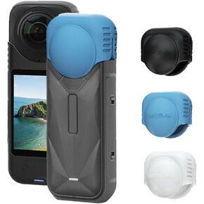 1Pcs Silicone Lens Cover for Insta-360 X5,Lens Cap for Insta-360 X5/insta-360 X4 Accessories,Protective Lens Guard Protector,Waterproof & Anti-Scratch Camera Cap