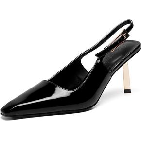 Womens Square Toe Stiletto Sandals Slingback Dressy Heels for Evening Parties Weddings Prom Shoes in Kuwait